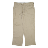 DICKIES Cargo Mens Trousers Beige Relaxed Straight W38 L32