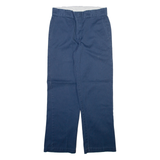DICKIES Mens Trousers Blue Regular Straight W30 L30