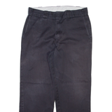 DICKIES Mens Trousers Black Regular Straight W32 L28
