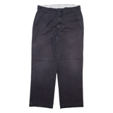 DICKIES Mens Trousers Black Regular Straight W32 L28