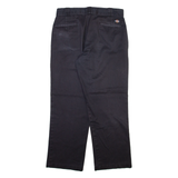 DICKIES Mens Trousers Black Regular Straight W32 L28