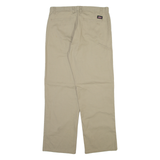 DICKIES Mens Trousers Beige Regular Straight W34 L32