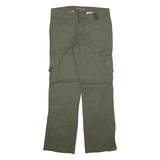 DICKIES Cargo Womens Trousers Grey Regular Straight W34 L31