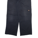 DICKIES Mens Trousers Black Loose Straight W33 L29