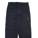 DICKIES Mens Trousers Black Loose Straight W33 L29