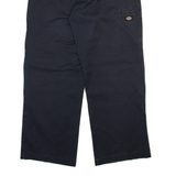 DICKIES Mens Trousers Black Loose Straight W33 L29