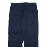 DICKIES Cargo Mens Trousers Blue Relaxed Straight W36 L31