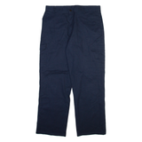 DICKIES Cargo Mens Trousers Blue Relaxed Straight W36 L31