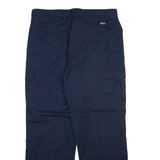 DICKIES Cargo Mens Trousers Blue Relaxed Straight W36 L31