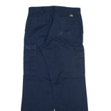 DICKIES Cargo Mens Trousers Blue Regular Straight W33 L33