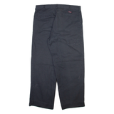 DICKIES Mens Trousers Grey Relaxed Straight W34 L27