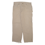 CARHARTT Carpenter Mens Trousers Beige Relaxed Straight W38 L32