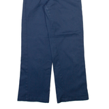 DICKIES Womens Trousers Blue Regular Straight W24 L26