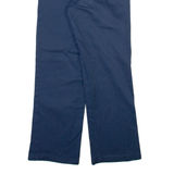 DICKIES Womens Trousers Blue Regular Straight W24 L26