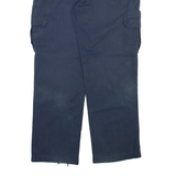 DICKIES Cargo Mens Trousers Blue Relaxed Straight W36 L32