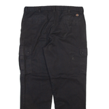 DICKIES Cargo Mens Trousers Black Relaxed Straight W36 L32