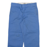 DICKIES 874 Workwear Mens Trousers Blue Regular Straight W32 L27