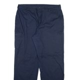 DICKIES Womens Trousers Blue Regular Straight W36 L31