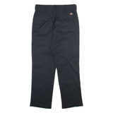DICKIES Mens Trousers Black Regular Straight W30 L30