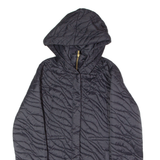 PUMA Womens Coat Black Nylon Hooded UK 10