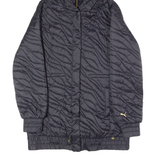 PUMA Womens Coat Black Nylon Hooded UK 10