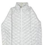 THE NORTH FACE Womens Puffer Jacket Silver Nylon Diamond XS