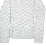 THE NORTH FACE Womens Puffer Jacket Silver Nylon Diamond XS