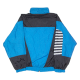 ICE HOCKEY WINNERS Mens Shell Jacket Blue 90s Colourblock 2XL