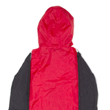 ERIMA Fussball Club Schattdorf Mens Windbreaker Jacket Red Hooded Colourblock S