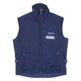 ADIDAS ORIGINALS Ruffle Running Womens Track Gilet Blue 90s UK 16