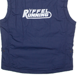 ADIDAS ORIGINALS Ruffle Running Womens Track Gilet Blue 90s UK 16