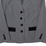 NEW FAST Womens Blazer Jacket Grey 90s UK 10