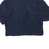 NEW FAST Cropped Womens Blazer Jacket Blue 90s M