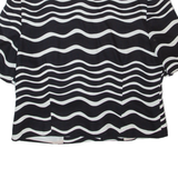 Womens Blazer Jacket Blue 90s Striped M