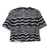 Womens Blazer Jacket Blue 90s Striped M