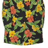 Womens Quilted Coat Black Floral S