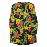 Womens Quilted Coat Black Floral S