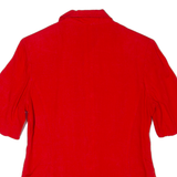 Womens Blazer Jacket Red Linen 90s S