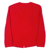 Womens Blazer Jacket Red 90s Polka Dot M