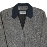 JEAN CLAUDE Womens Blazer Jacket Black Wool 90s M