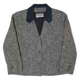 JEAN CLAUDE Womens Blazer Jacket Black Wool 90s M