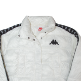 KAPPA Oversized Cropped Womens Puffer Coat White XS