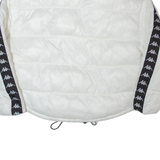 KAPPA Oversized Cropped Womens Puffer Coat White XS