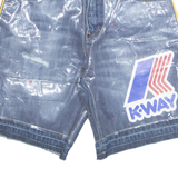 DSQUARED2 X K-WAY Mens Denim Shorts Blue S W29