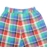 Womens Casual Shorts Green Check XS W26