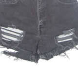 LEVI'S 550 Cut Off Womens Denim Shorts Black Relaxed XS W26