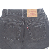 LEVI'S 550 Cut Off Womens Denim Shorts Black Relaxed XS W26