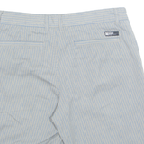 DC APPAREL DIVISION Mens Chino Shorts Grey Pinstripe M W30