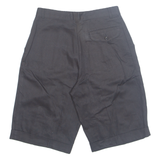 BENETTON Mens Workwear Shorts Black S W28
