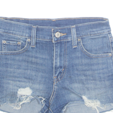 LEVI'S Cut Off Womens Denim Shorts Blue XS W26